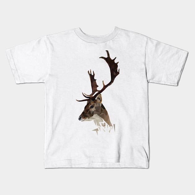 Deer Stag Kids T-Shirt by Houseofyhodie